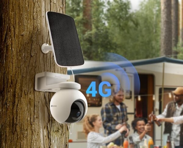 ⁦كاميرا مراقبة خارجية 3MP تعمل بالبطارية تدعم شريحة الجوال والطاقة الشمسية +  كارت ميموري 128 جيجا⁩ - الصورة ⁦3⁩