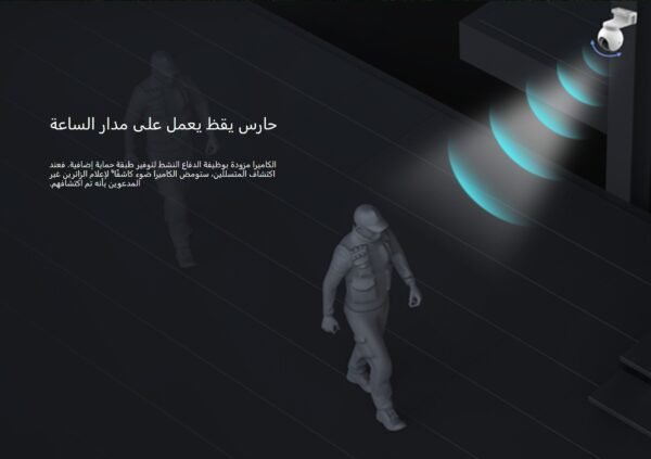 ⁦كاميرا مراقبة خارجية 3MP تعمل بالبطارية تدعم شريحة الجوال والطاقة الشمسية +  كارت ميموري 128 جيجا⁩ - الصورة ⁦9⁩