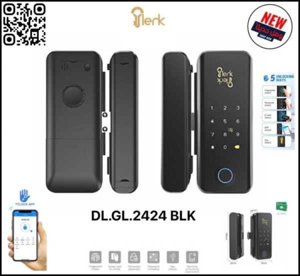 قفل باب زجاج ذكي | CYLENK - Image 2